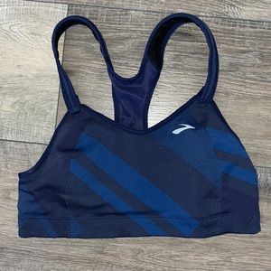 Brooks navy blue sports bra